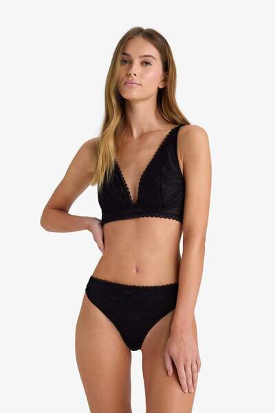 DeFacto Lace Slip Panties with Laces-Fall in Love F7029Ax25Wn