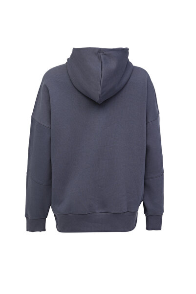 Reebok LUX OVERSIZED HOODIE HAVACI MAVI Kadın Sweatshirt