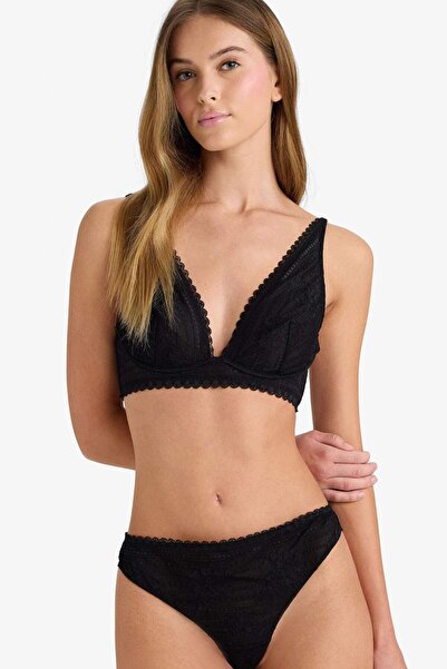 DeFacto Lace Slip Panties with Laces-Fall in Love F7029Ax25Wn