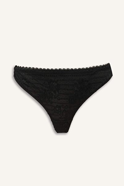 DeFacto Lace Slip Panties with Laces-Fall in Love F7029Ax25Wn