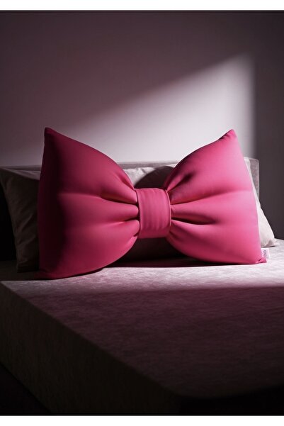 FARCY Διακοσμητικό μαξιλάρι XXL με φιόγκο, γεμιστό με κορδέλα φιόγκου, δώρο μ...