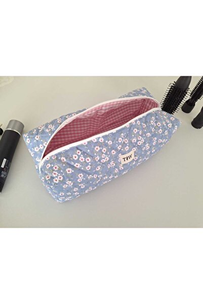 TALL WAY XL Size-Travel Case for All Your Hair Styling Tools with Pink Floral Pattern