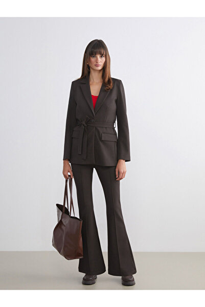 LC Waikiki Women's Belted Waist Blazer Jacket