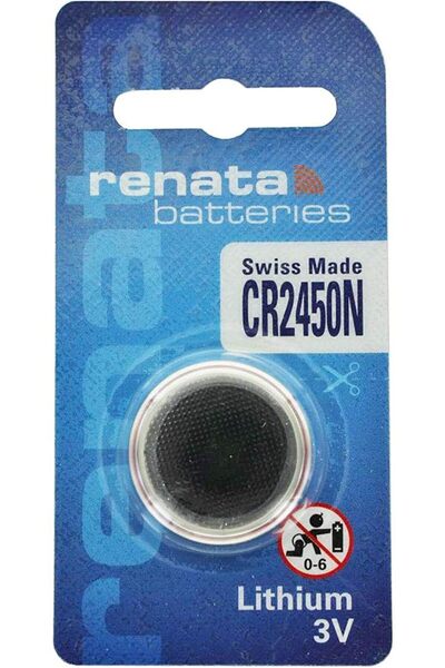 RENATA بطارية ليثيوم CR2450N 3 فولت سويسرية الصنع، قطعة واحدة