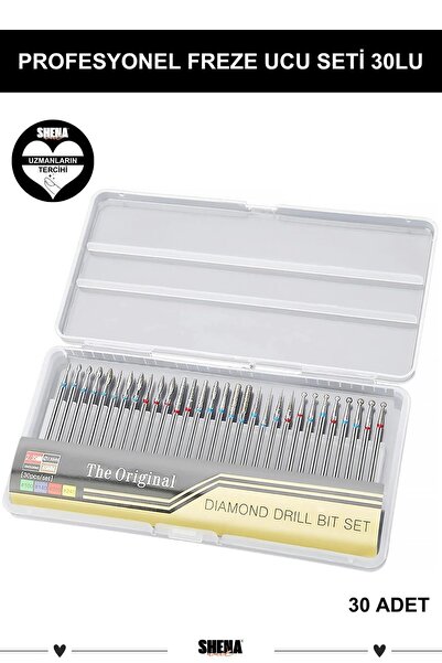 Shena Profesyonel Tırnak Freze Ucu Seti 30lu - Diamond Drill Set