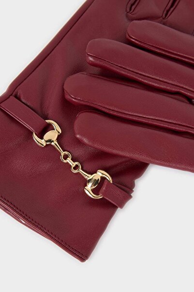 DeFacto Women's Faux Leather Gloves F3194Ax25Wn