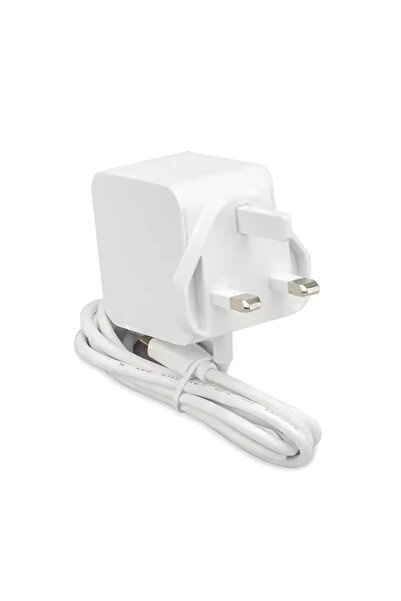 Raspberry Pi مزود طاقة USB-C بقوة 27 وات لـ 5 أجهزة، أبيض، قابس المملكة المتحدة