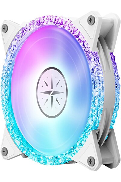 EACAM 120mm ARGB Computer Cooling Fan, Hydraulic Bearing, 900-1800 RPM, 4-Pin