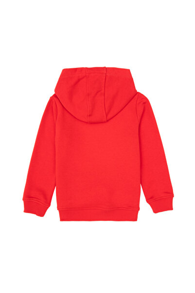 U.S. Polo Assn. Boy's Red Basic Hooded Sweatshirt 50313980-Vr030