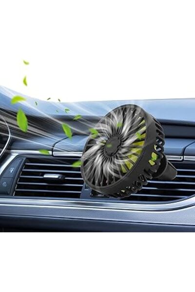 Other مروحة سيارة Elephant Bot USB - مقاس 3.39 بوصة، قابلة للتثبيت، 3 سرعات ق...