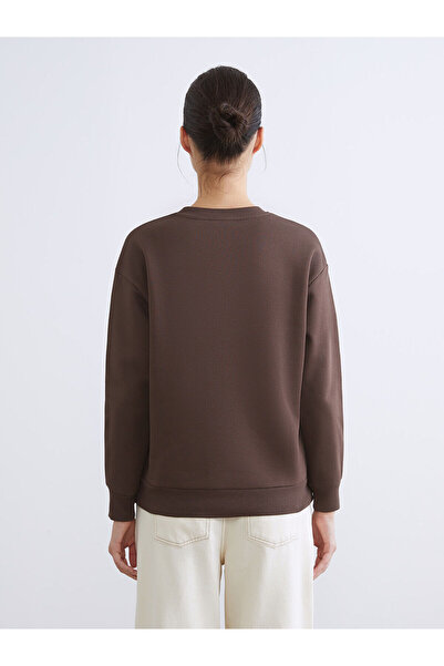 LC Waikiki Γυναικείο χοντρό φούτερ Özmarka New Season Stoned oversized