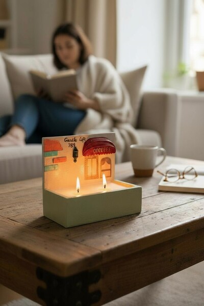 Binbirdemet Hayal Evi Soya Wax Mum – El Yapımı Dekoratif Ev Mumluk