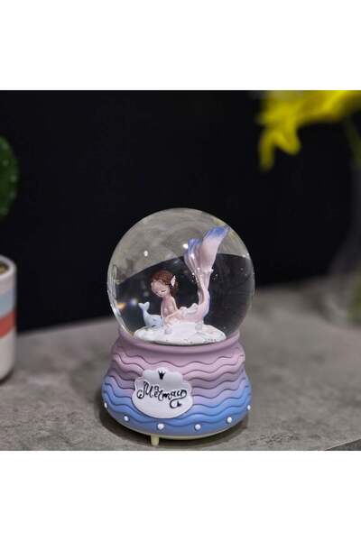 SNOOPY Mermaid musical crystals