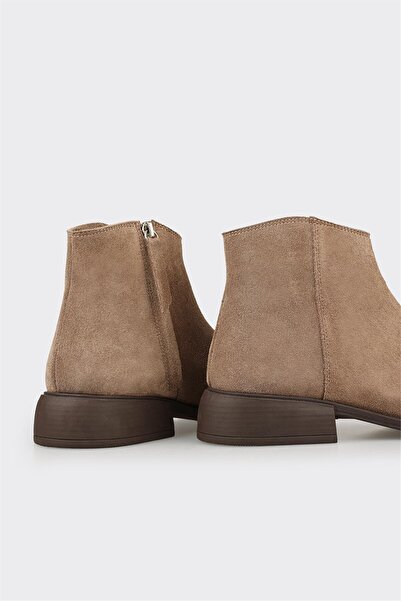 Elle Shoes Vizon Deri Kadın Klasik Bot