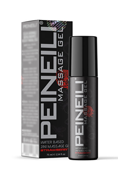 PEINEILI Çilek Aromalı Su Bazlı Nemlendirici Masaj Jeli 75 ml | Water Based 2...