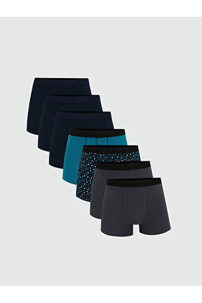 LC Waikiki ملابس داخلية رجالية مرنة من القطن بتصميم قياسي من فيجن للموسم الجديد، عبوة من 7 قطع