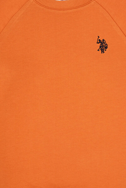 U.S. Polo Assn. Boy's Copper Basic Crew Neck Sweatshirt 50313832-Vr182