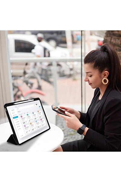 Other Slim Tri-fold Stand Case for iPad Pro 13" (2024) - PU Leather, Magnetic - saifxy