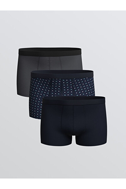 LC Waikiki Vizyon New Season Standard Fit Cotton Flexible Men's Boxer 3-Pack