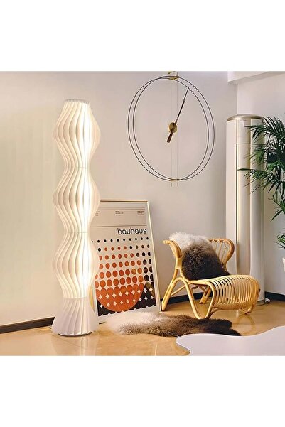 fulina ثلاثة مصابيح أرضية من عشب الصنوبر، مصابيح LED للضوء والظل، مع تحكم عن بعد في التعتيم اللانهائي