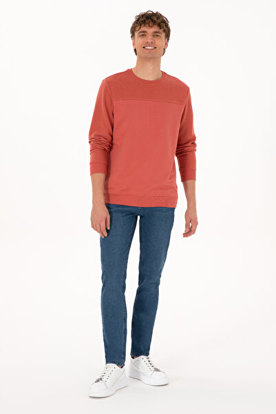 U.S. Polo Assn. Erkek Gül Kurusu Sweatshirt 50315455-VR026