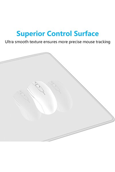 Generic Dabisum XXL Extended Gaming Mouse Pad - Stitched Edges, Waterproof, Non-Slip, 31.5 x 15.7 in, Gray