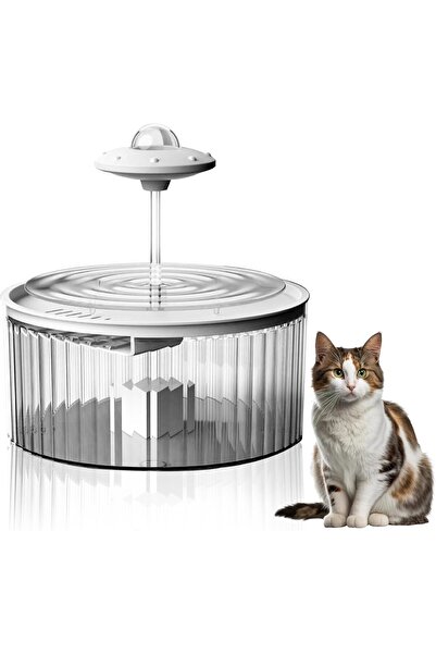 Saharaz نافورة مياه للقطط والكلاب، وعاء قابل لإعادة التعبئة سعة 3 لتر، موزع بلاستيكي أوتوماتيكي مع فلتر متقدم