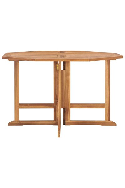 vidaxl Folding Garden Dining Table 110x110x75 cm Solid Wood Teak