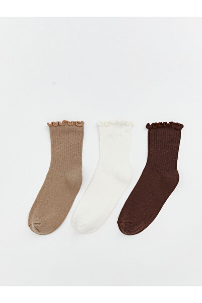 LC Waikiki Vizyon New Season Girls' Socks 3-Piece Set