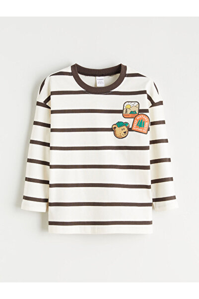 LC Waikiki Tricou cu mânecă lungă pentru băieți Vision New Season guler rotun...