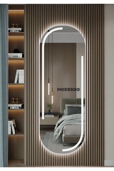 L' CAPO Kumlamalı DOKUNMATİK Ledli Ayna, Ledli Boy Aynası, Konsol Aynası, Duv...