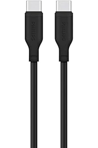 Philips DLC6541CB/00 USB-C to USB-C Cable 1.2m — 60W Fast Charge, USB 2.0 480Mbps, Black
