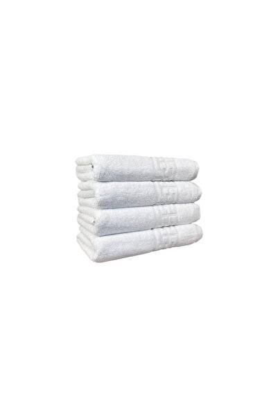 rotop Set 4 Hotel Towels 50x90cm Pakistani Cotton 500 g/m² Greek Border