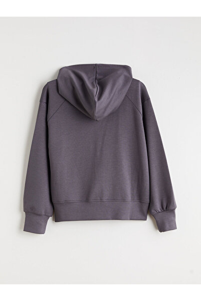 LC Waikiki Hooded Girl's Zippered Sweatshirt