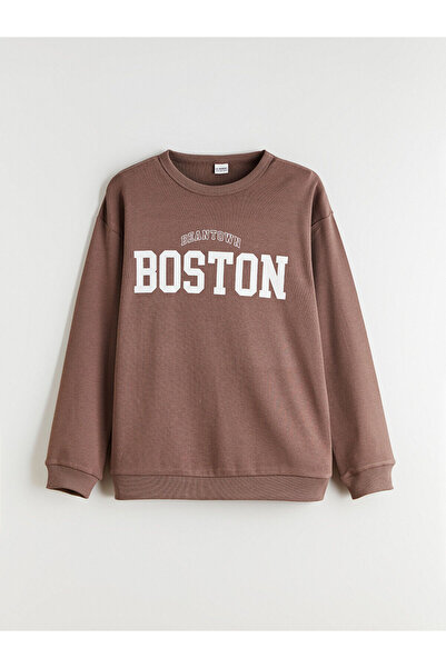 LC Waikiki guler rotund Tricou Boston cu imprimeu pentru băieți