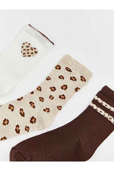 LC Waikiki Vision Нов сезон Моделни момичешки чорапи, 3-пакет