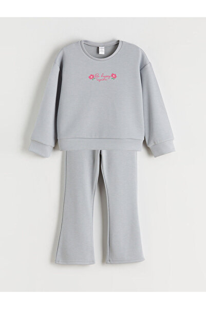 LC Waikiki Vizyon New Season Crew Neck Girls' Sweatshirt and Sweatpants