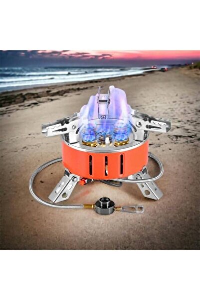 CAMPING FAMILY Portable 5-Burner Camping Stove CM-38481 - Red