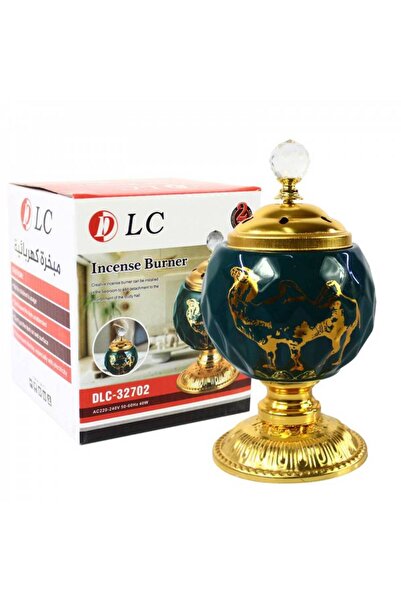 DLC Electric Incense Burner - 40W - Gold / Green - DLC-32702