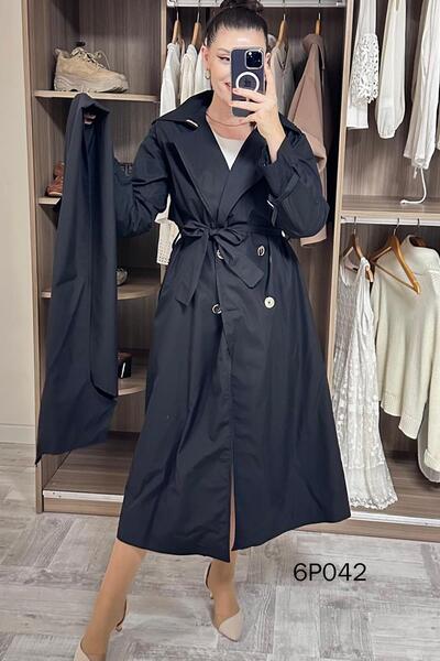 İnce Topuk Prive Seri Şal Detay Trençkot 6p042