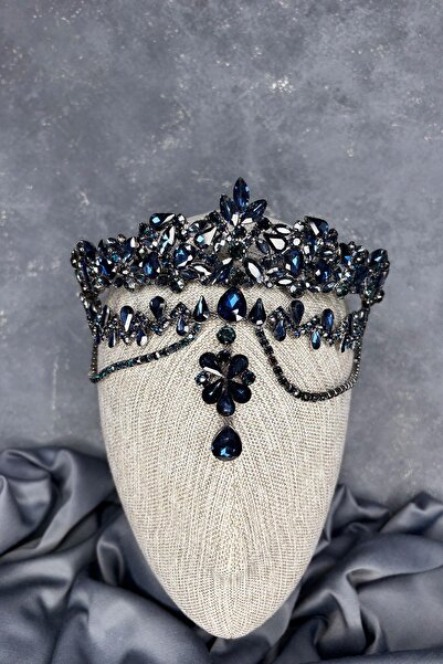 Hayalperest boncuk Dali Fascia Dangle Bridal Henna Crown Hair Accessory