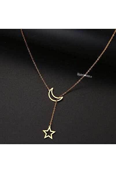 KEVSA Jewelry Colier din oțel inoxidabil „Lună” – LPD653