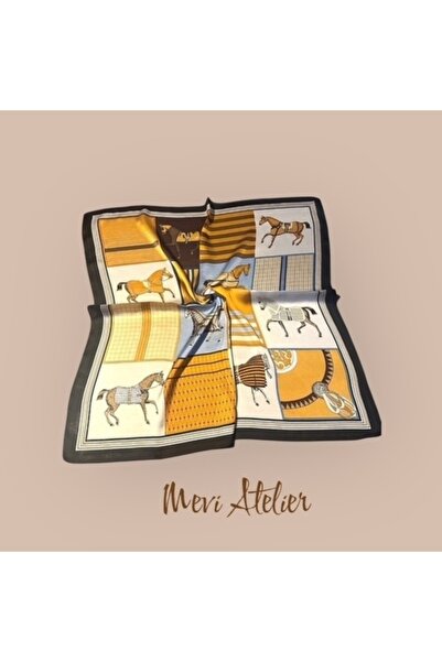 Mevi Atelier At Desenli Fular 70 X 70