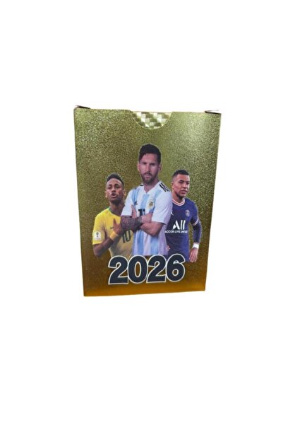 OEM Set 50 Cartonase Fotbal, World Football Stars 2026, auriu, 4 ani+