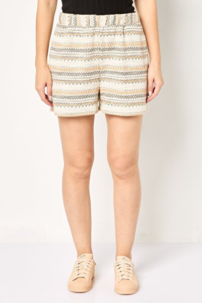 PROMOD شورت نسائي أساسي منقوش، متعدد الألوان