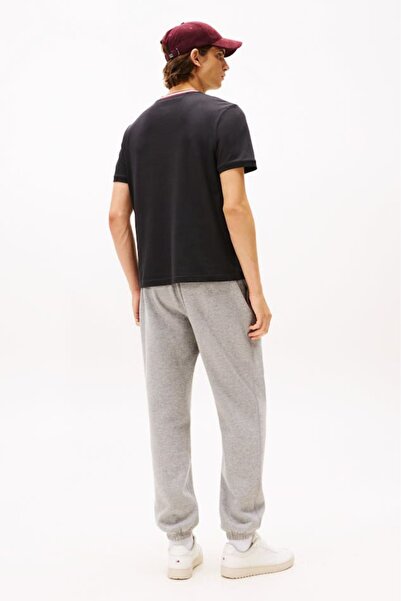 Tommy Hilfiger Men's Regular Fit Pique Fabric Crew Neck T-Shirt - Black