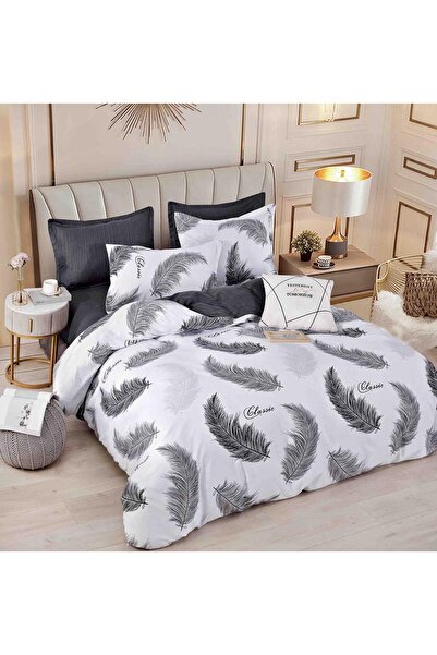 OEM Lenjerie de Pat Dublu, Țesătură tip Finet, 6 piese