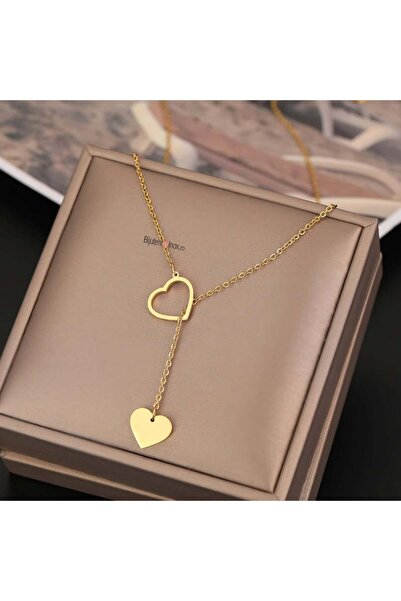 KEVSA Jewelry Colier din oțel inoxidabil „Inimă și Suflet” – LPD595