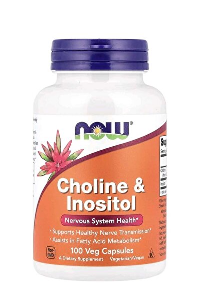 Now Foods Choline and Inositol الكولين والإينوزيتول، 100 كبسولة نباتية