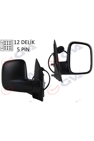GVA DIŞ DİKİZ AYNASI SAĞ TRANSPORTER T5 MULTIVAN 04 ELEKTRİKLİ ISITMALI KONVE...